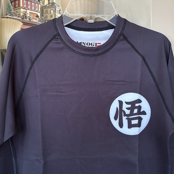 Brand New Nogi Black BJJ Rash Guard XMARTIAL Long Sleeved Men's Compression Top - Picture 3 of 13